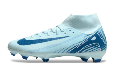 Nike Air Zoom Mercurial Superfly 10 Academy FG High-Tops Soccer Cleats - Jade/Blue/White