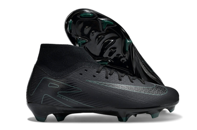 Nike Air Zoom Mercurial Superfly 10 Academy FG High-Tops Soccer Cleats - Black/Green