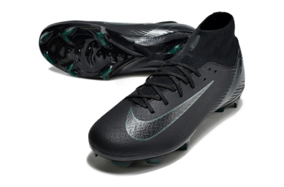 Nike Air Zoom Mercurial Superfly 10 Academy FG High-Tops Soccer Cleats - Black/Green