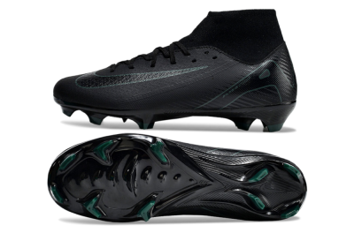 Nike Air Zoom Mercurial Superfly 10 Academy FG High-Tops Soccer Cleats - Black/Green