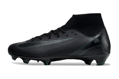 Nike Air Zoom Mercurial Superfly 10 Academy FG High-Tops Soccer Cleats - Black/Green
