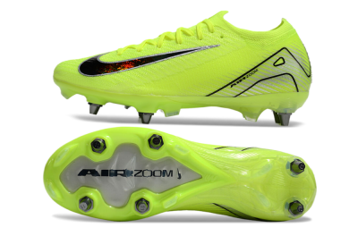 Nike Air Zoom Mercurial Vapor 16 Elite SG Low-Tops Soccer Cleats - Yellow/Black/Silver
