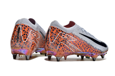Nike Air Zoom Mercurial Vapor 16 Pro SG Low-Tops Soccer Cleats - Grey/Black/Leopard