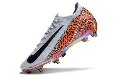 Nike Air Zoom Mercurial Vapor 16 Pro SG Low-Tops Soccer Cleats - Grey/Black/Leopard