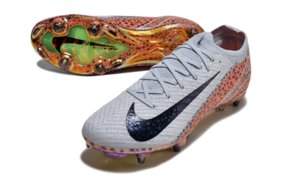 Nike Air Zoom Mercurial Vapor 16 Pro SG Low-Tops Soccer Cleats - Grey/Black/Leopard