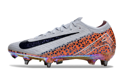 Nike Air Zoom Mercurial Vapor 16 Pro SG Low-Tops Soccer Cleats - Grey/Black/Leopard