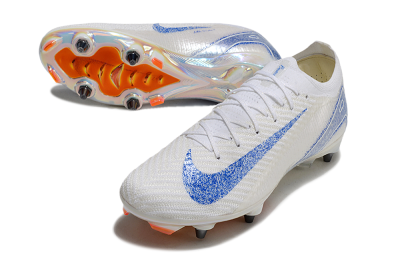 Nike Air Zoom Mercurial Vapor 16 Pro SG Low-Tops Soccer Cleats - Beige/White/Blue