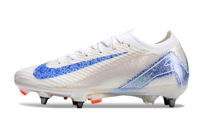 Nike Air Zoom Mercurial Vapor 16 Pro SG Low-Tops Soccer Cleats - Beige/White/Blue