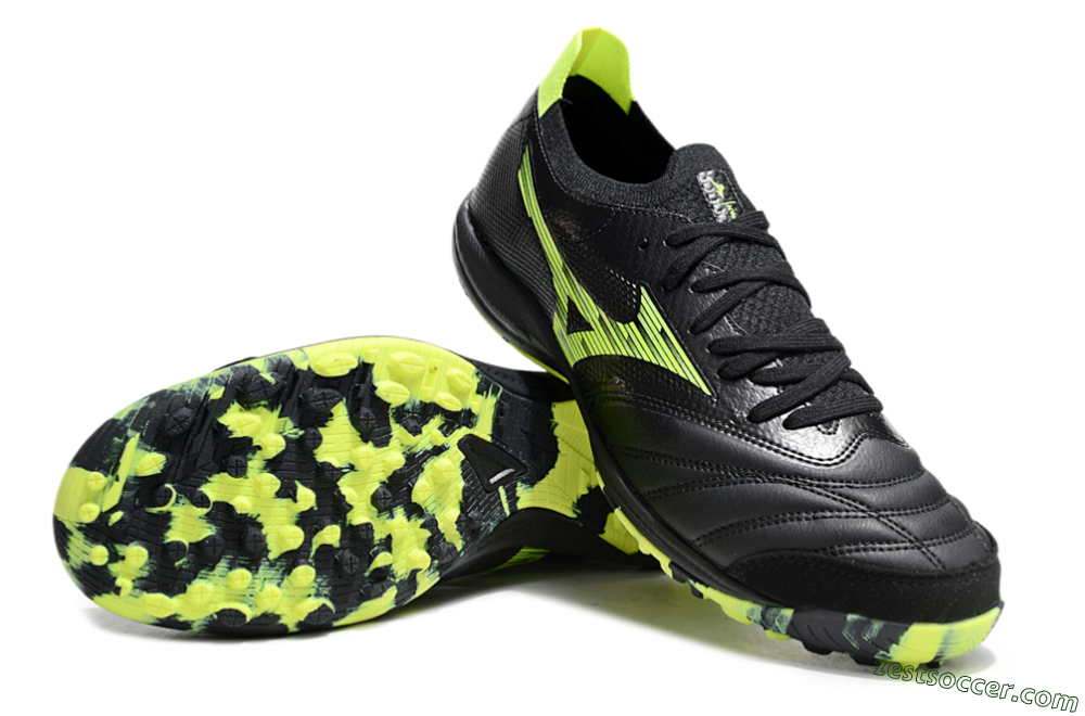 Mizuno Morelia Neo Sala M8 TF Low-Tops Soccer Shoes - Black/Yellow 3