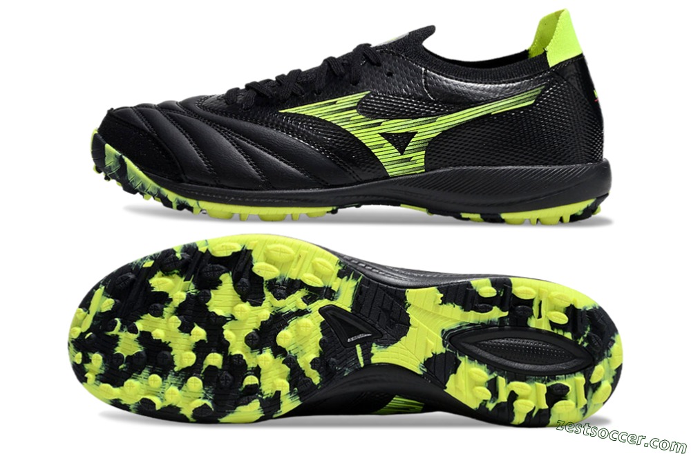 Mizuno Morelia Neo Sala M8 TF Low-Tops Soccer Shoes - Black/Yellow 1