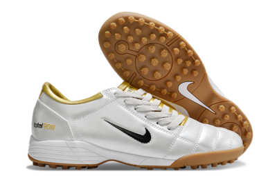 Nike Total 90 II TF Low-Tops Soccer Shoes - Silver/Black/Gold