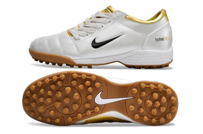 Nike Total 90 II TF Low-Tops Soccer Shoes - Silver/Black/Gold