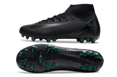 Nike Air Zoom Mercurial Superfly 10 Academy AG High-Tops Soccer Cleats - Black/Green