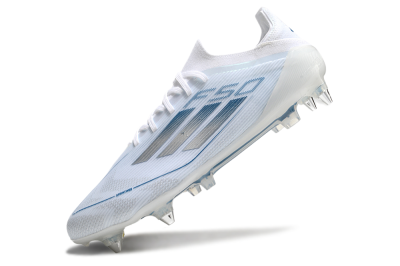 Adidas F50 Elite SG Low-Tops Soccer Cleats - White/Silver/Blue