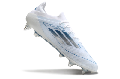 Adidas F50 Elite SG Low-Tops Soccer Cleats - White/Silver/Blue