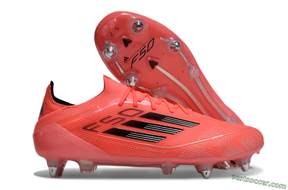 Adidas F50 Elite SG Low-Tops Soccer Cleats - Red/Black/Silver 0