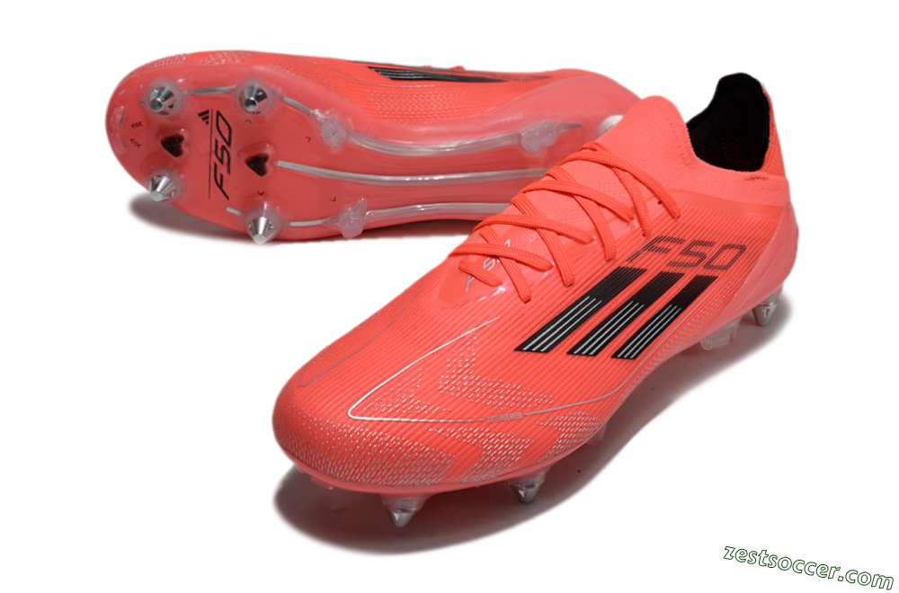 Adidas F50 Elite SG Low-Tops Soccer Cleats - Red/Black/Silver 3
