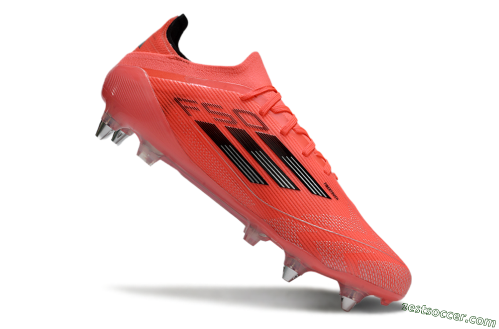 Adidas F50 Elite SG Low-Tops Soccer Cleats - Red/Black/Silver 4
