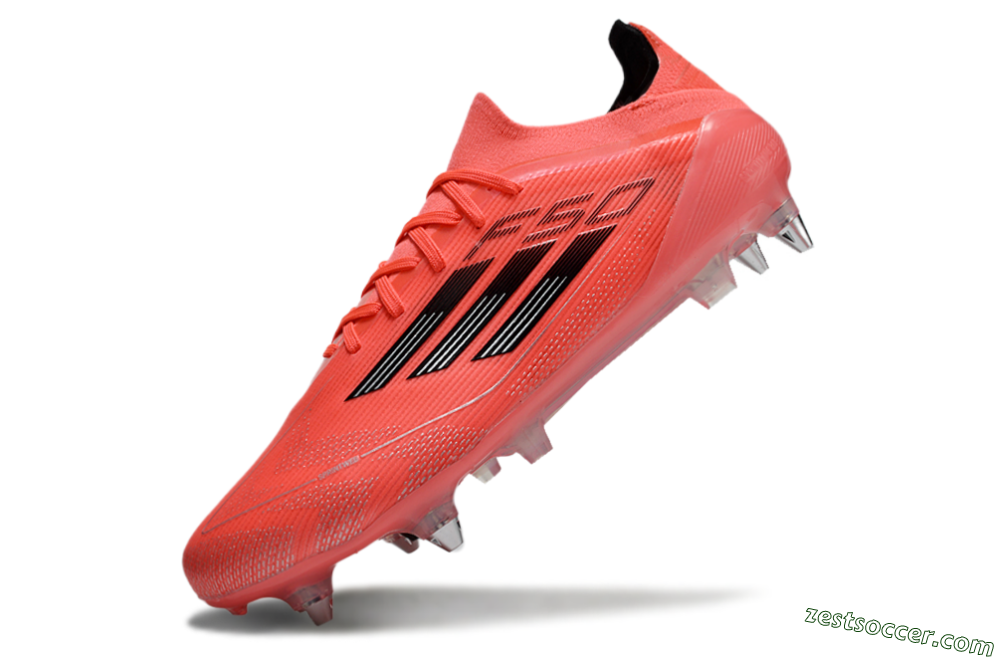 Adidas F50 Elite SG Low-Tops Soccer Cleats - Red/Black/Silver 5