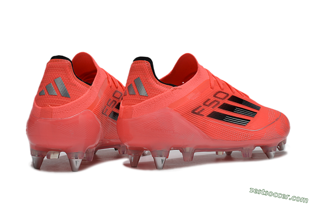 Adidas F50 Elite SG Low-Tops Soccer Cleats - Red/Black/Silver 6
