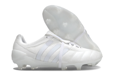 Adidas Predator Mutator Mania Tormentor Tongue FG Low-Tops Soccer Cleats - Silver/White
