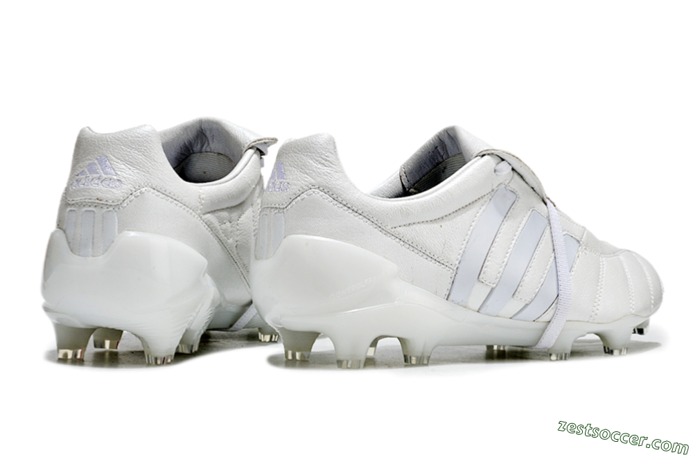 Adidas Predator Mutator Mania Tormentor Tongue FG Low-Tops Soccer Cleats - Silver/White 6