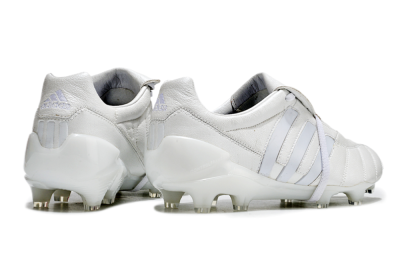 Adidas Predator Mutator Mania Tormentor Tongue FG Low-Tops Soccer Cleats - Silver/White