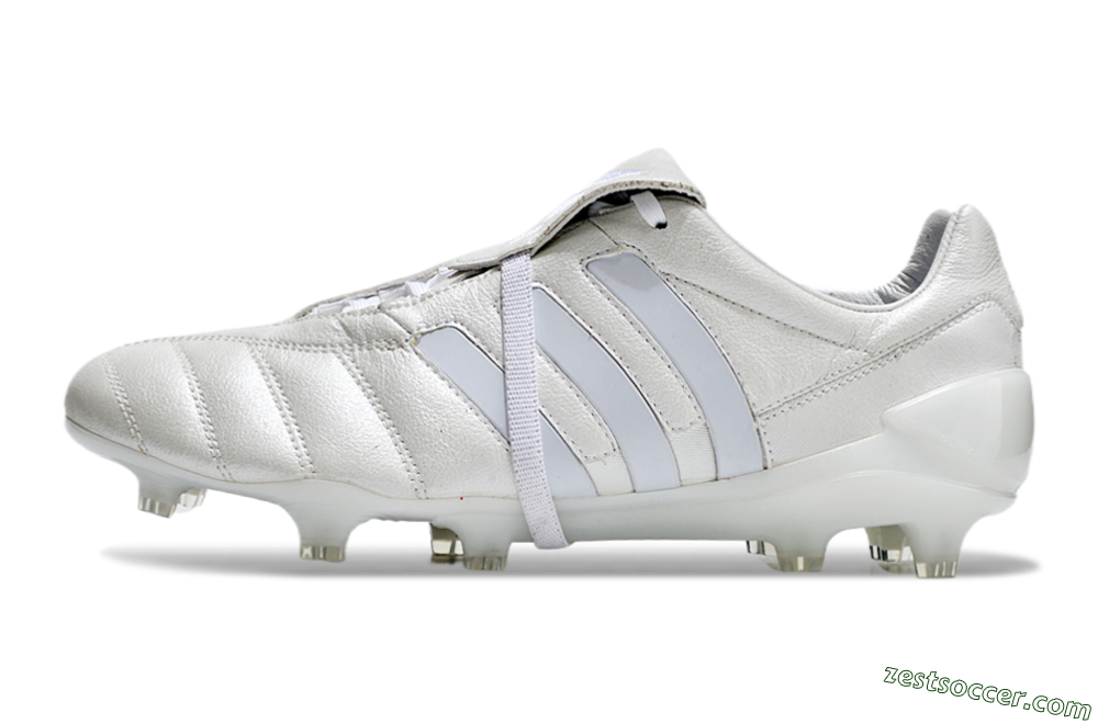 Adidas Predator Mutator Mania Tormentor Tongue FG Low-Tops Soccer Cleats - Silver/White 2