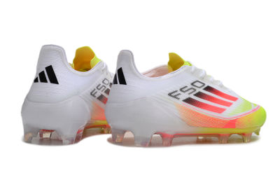 Adidas F50 Elite FG Low-Tops Soccer Cleats - White/Yellow/Red