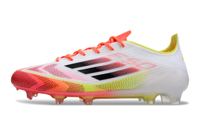 Adidas F50 Elite FG Low-Tops Soccer Cleats - White/Red/Yellow