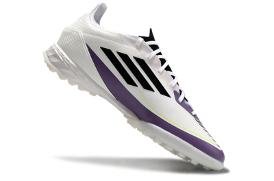 Adidas x Messi F50 Pro TF Low-Tops Soccer Shoes - White/Purple/Black