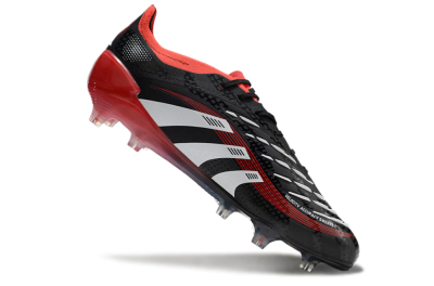 Adidas Predator 24 Elite FG Low-Tops Soccer Cleats - Black/White/Red