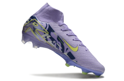 Nike Air Zoom Mercurial Superfly 10 Elite FG High-Tops Soccer Cleats - Purple/Yellow/White