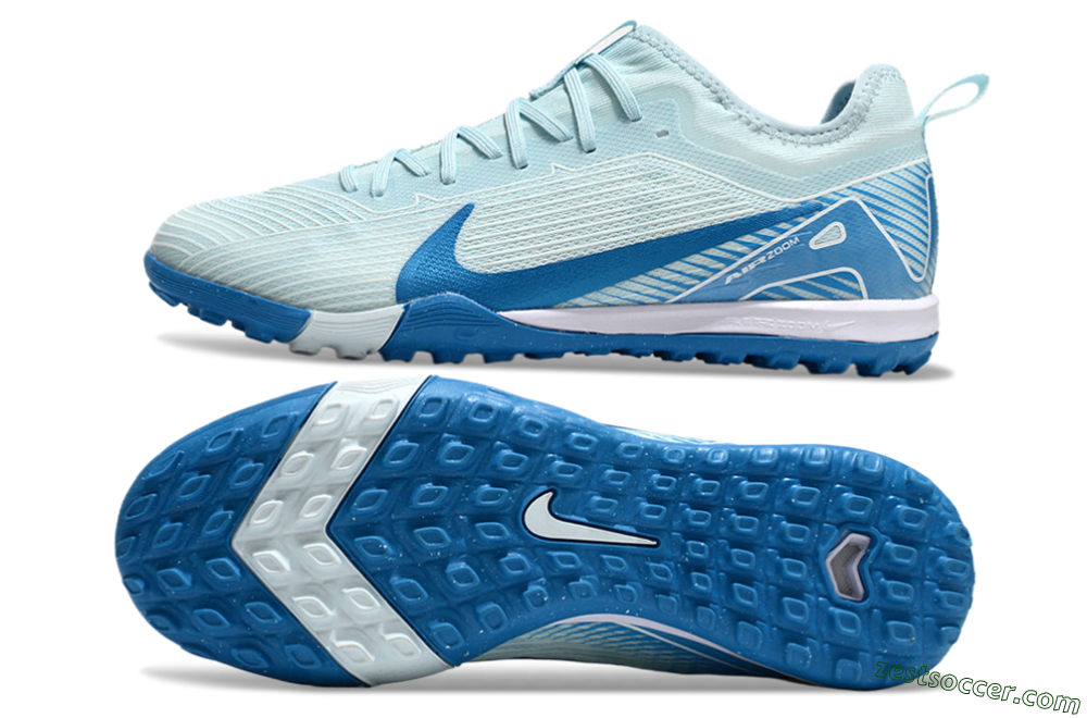 Nike Air Zoom Mercurial Vapor 16 Pro TF Low-Tops Soccer Shoes - Jade/Blue/White 1