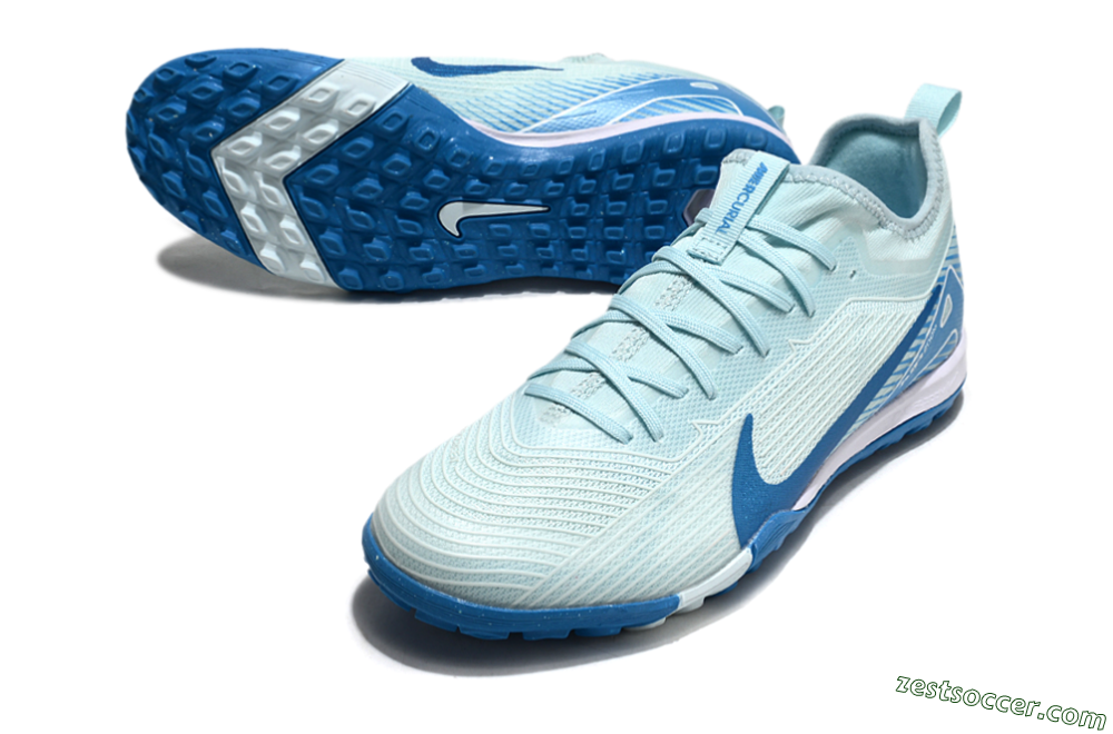 Nike Air Zoom Mercurial Vapor 16 Pro TF Low-Tops Soccer Shoes - Jade/Blue/White 3