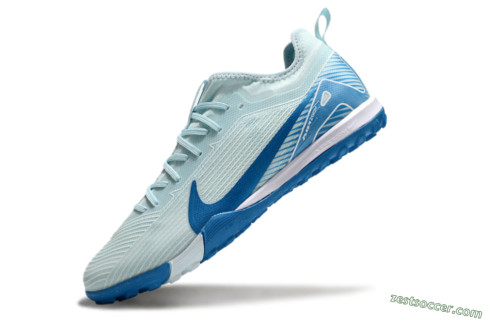 Nike Air Zoom Mercurial Vapor 16 Pro TF Low-Tops Soccer Shoes - Jade/Blue/White 5