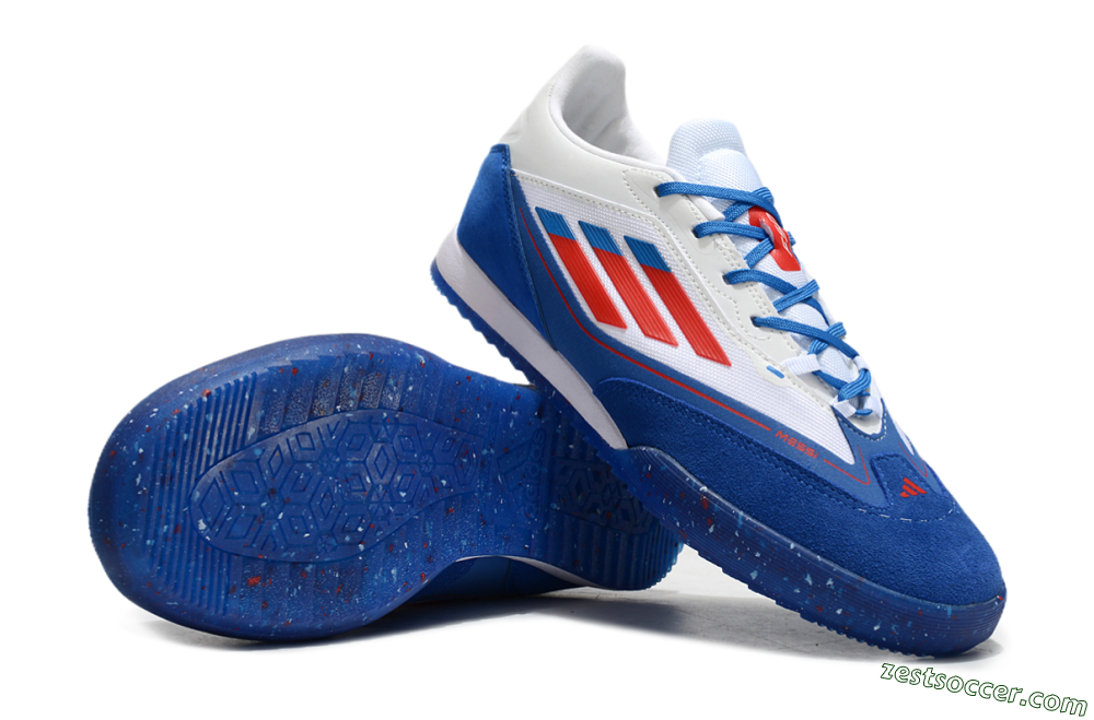 Adidas F50 Elite Messi IC Low-Tops Soccer Shoes - Blue/White/Red 1