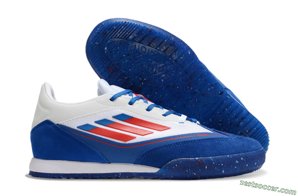Adidas F50 Elite Messi IC Low-Tops Soccer Shoes - Blue/White/Red 0