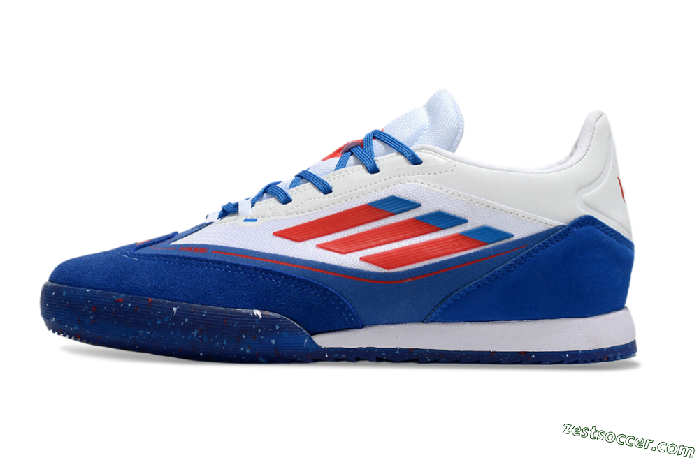 Adidas F50 Elite Messi IC Low-Tops Soccer Shoes - Blue/White/Red 2