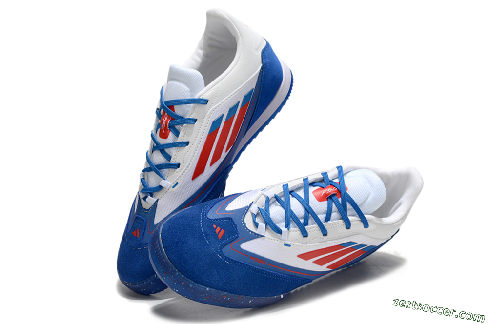Adidas F50 Elite Messi IC Low-Tops Soccer Shoes - Blue/White/Red 3