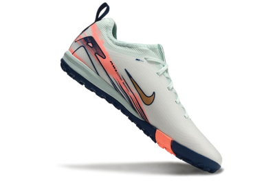 Nike Air Zoom Mercurial Vapor 16 Pro TF Low-Tops Soccer Shoes - Jade/Gold/Pink
