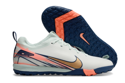 Nike Air Zoom Mercurial Vapor 16 Pro TF Low-Tops Soccer Shoes - Jade/Gold/Pink