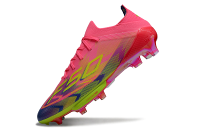 Adidas F50 Elite Lightstrike Pro FG Low-Tops Soccer Cleats - Pink/Blue/Yellow