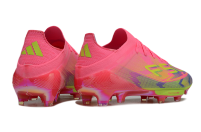 Adidas F50 Elite Lightstrike Pro FG Low-Tops Soccer Cleats - Pink/Blue/Yellow