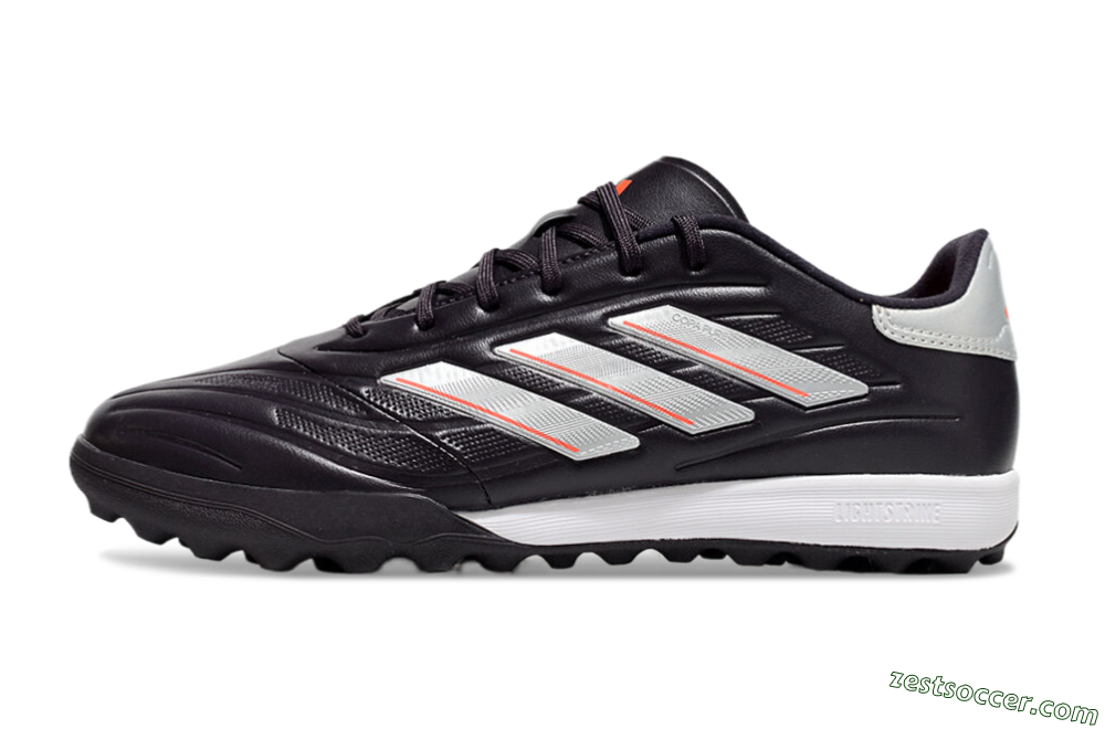 Adidas Copa Pure 3 TF Low-Tops Soccer Shoes - Black/Silver/White 2