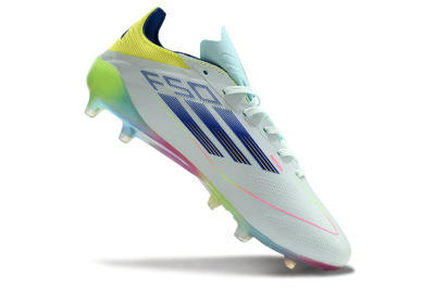 Adidas F50 Elite AG Low-Tops Soccer Cleats - Jade/Blue/Yellow