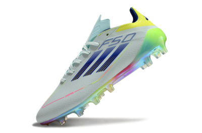 Adidas F50 Elite AG Low-Tops Soccer Cleats - Jade/Blue/Yellow