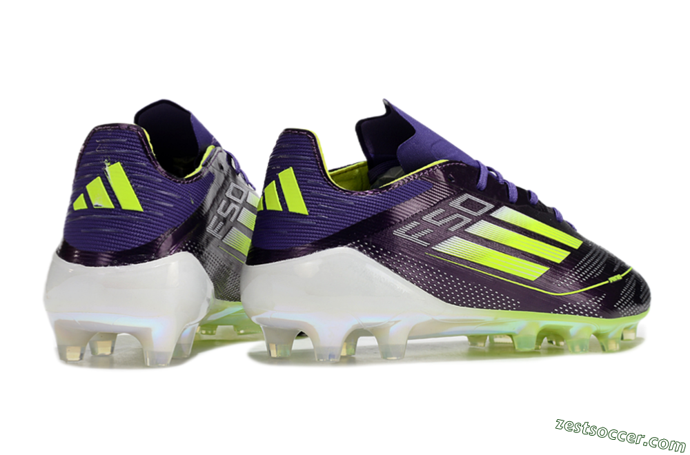Adidas F50 Elite AG Low-Tops Soccer Cleats - Purple/Yellow/White 6