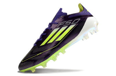 Adidas F50 Elite AG Low-Tops Soccer Cleats - Purple/Yellow/White
