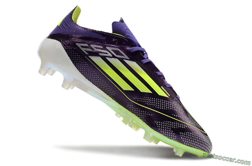 Adidas F50 Elite AG Low-Tops Soccer Cleats - Purple/Yellow/White 4